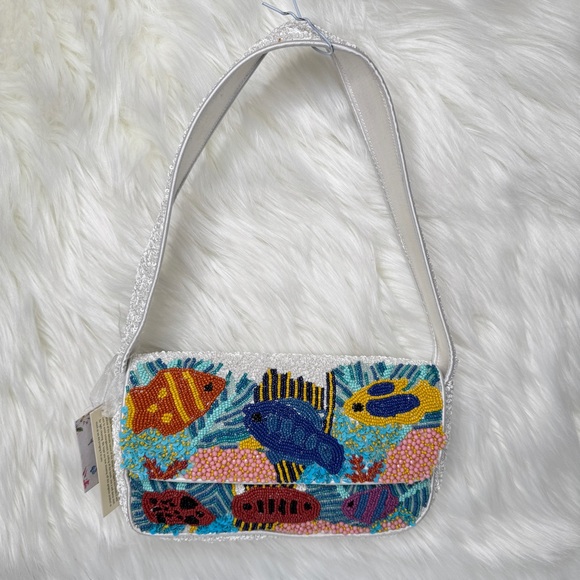 Made In India Handbags - Viral Made In India Beaded Tropical Fish Bag